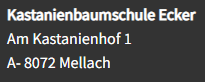 Kastanienhof Ecker 